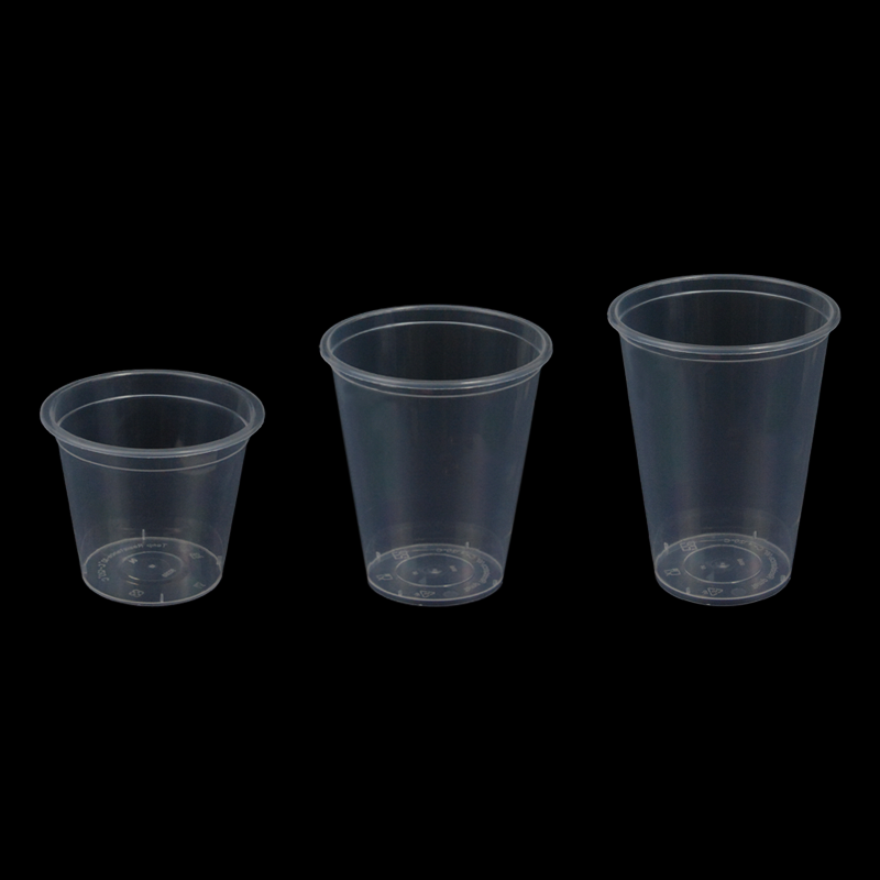 PP Injection Plastic Bubble Tea Cup Flat Buttom