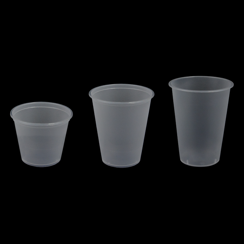 PP Injection Plastic Bubble Tea Cup Flat Buttom