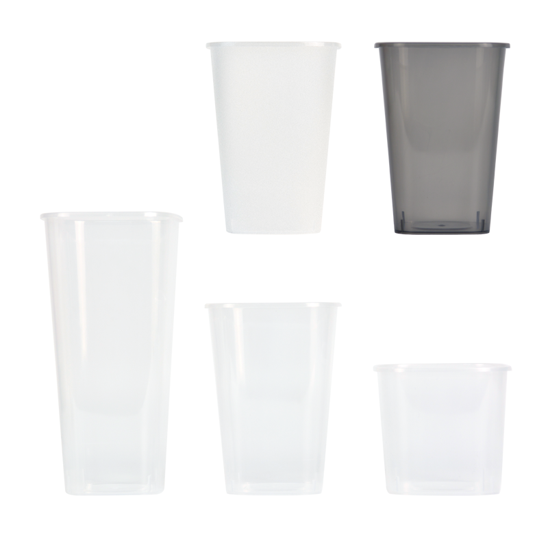 PP Injection Square Quadrilateral Plastic Cup