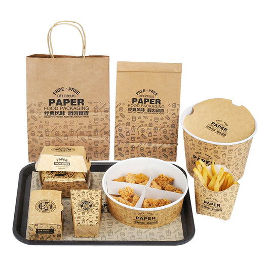 Kraft Paper Hamburger box