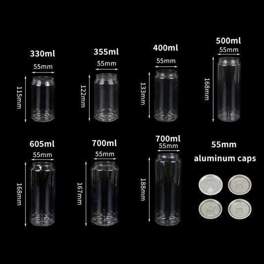 PET Pull-Tab Can | Clear PET Beverage Can