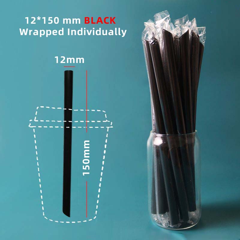 Plastic Straws Angled Tip