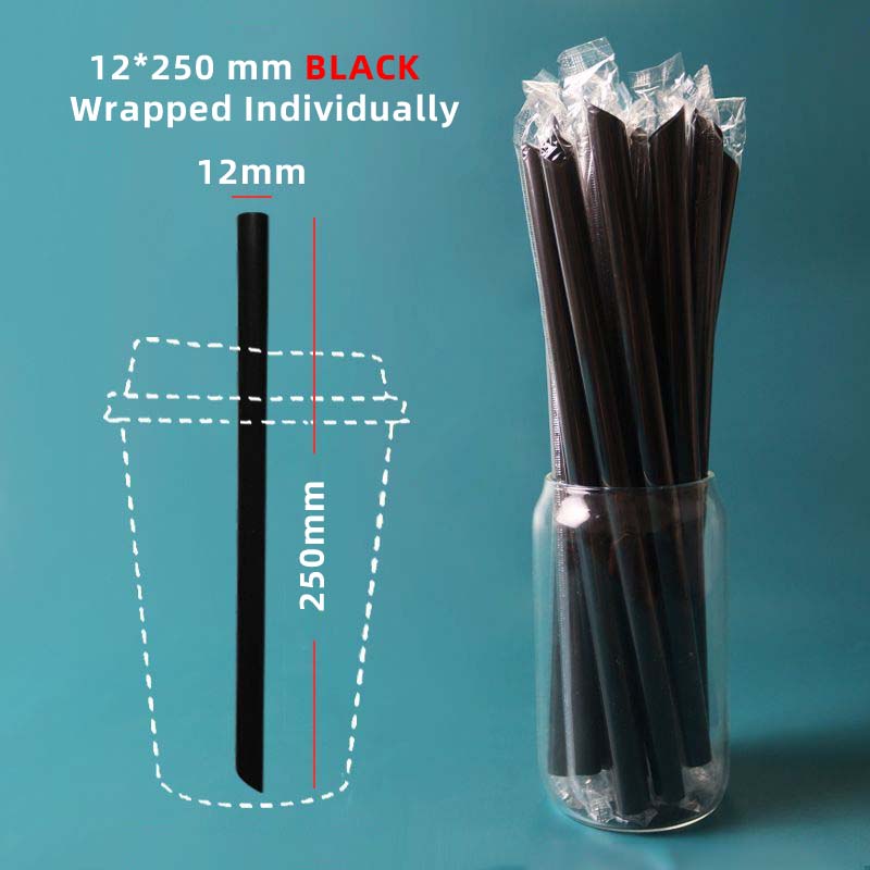 Plastic Straws Angled Tip