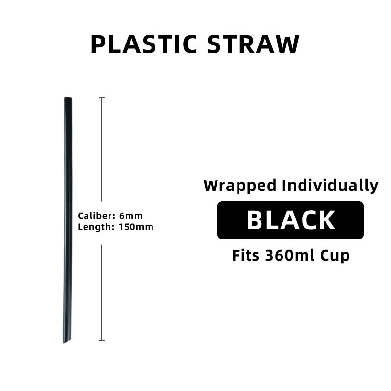 Plastic Straws Angled Tip