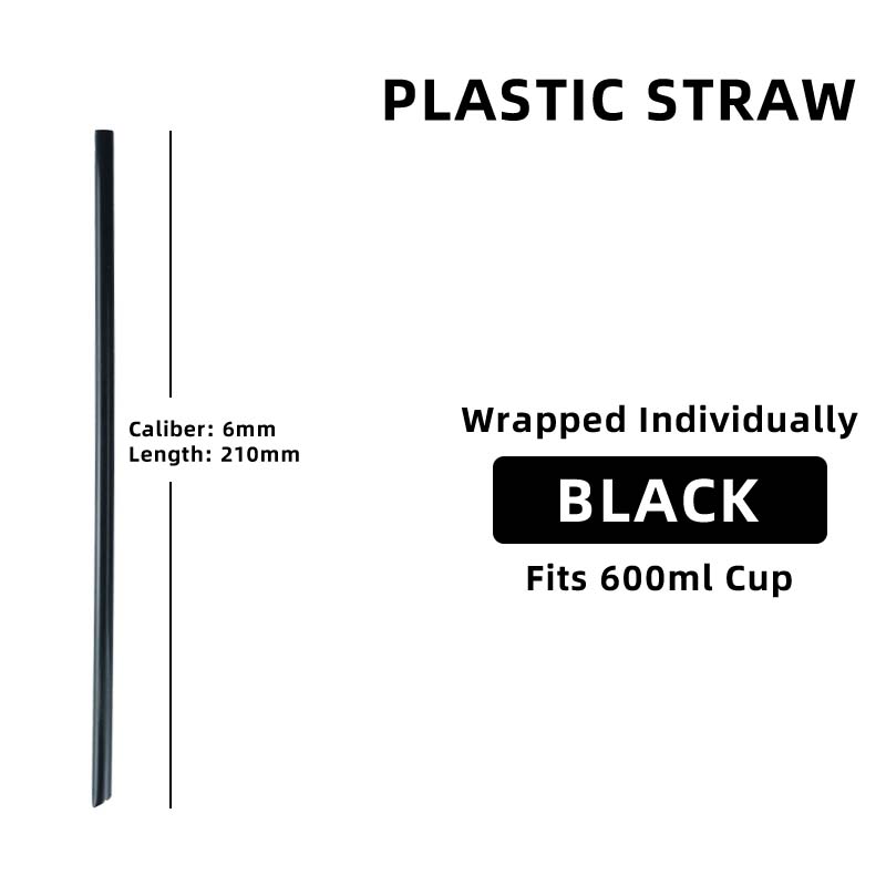 Plastic Straws Angled Tip