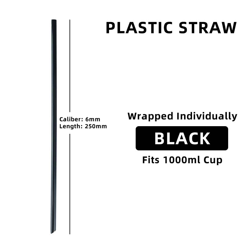 Plastic Straws Angled Tip