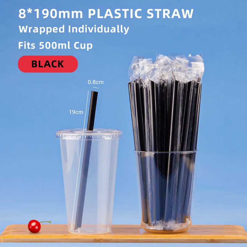 Plastic Straws Angled Tip