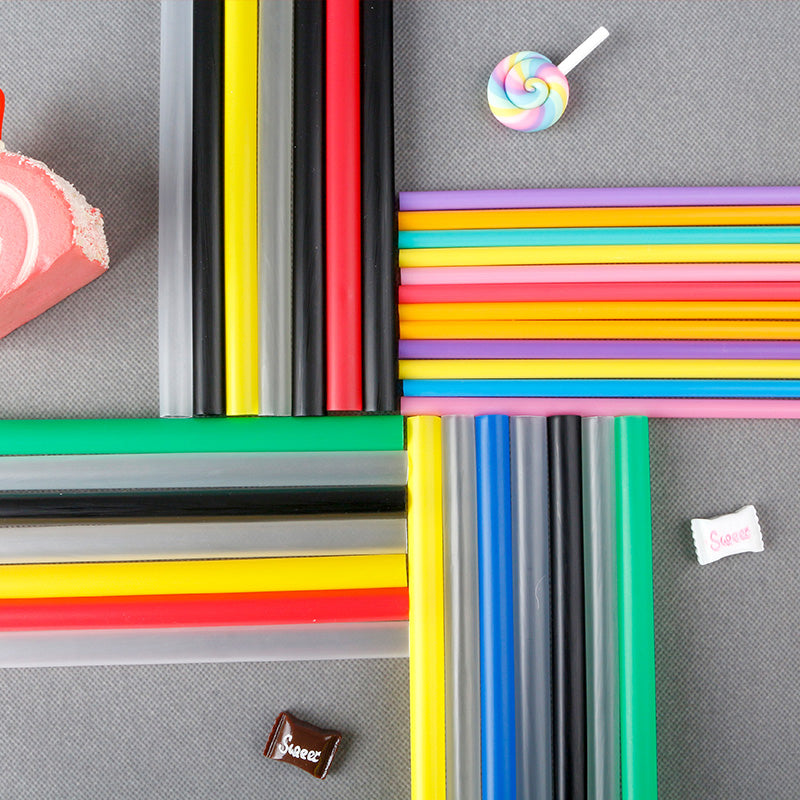 Plastic Straws Angled Tip