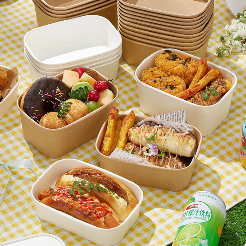 Rectangle Paper Bowls