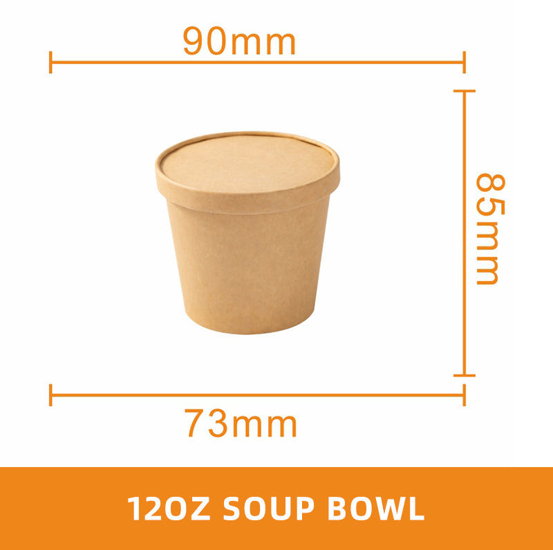 Round Paper Soup Bowl