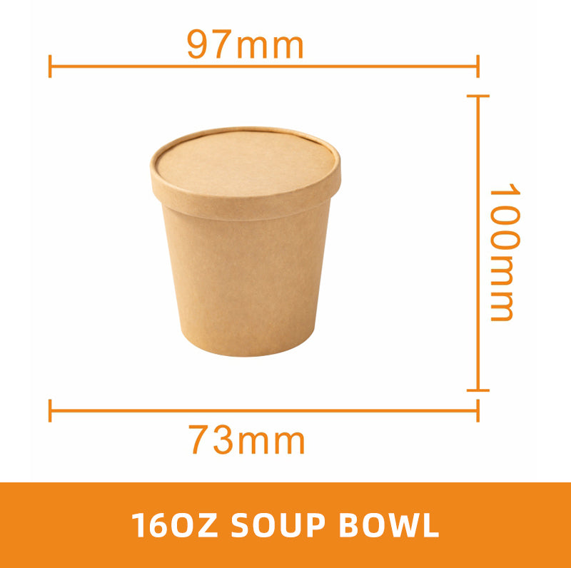 Round Paper Soup Bowl