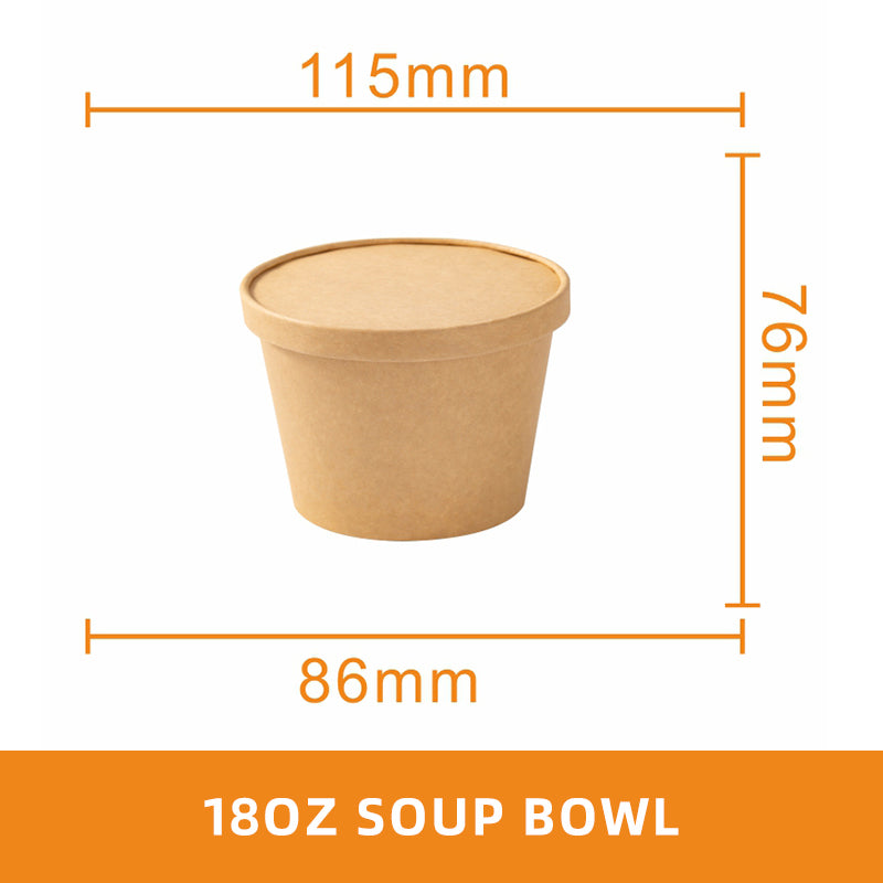 Round Paper Soup Bowl