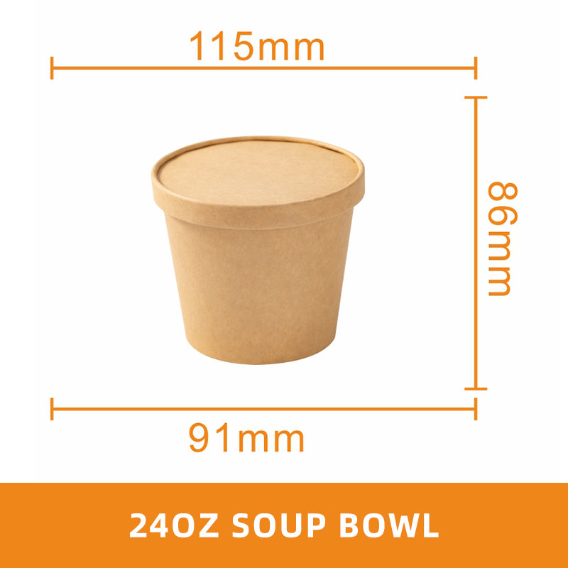 Round Paper Soup Bowl