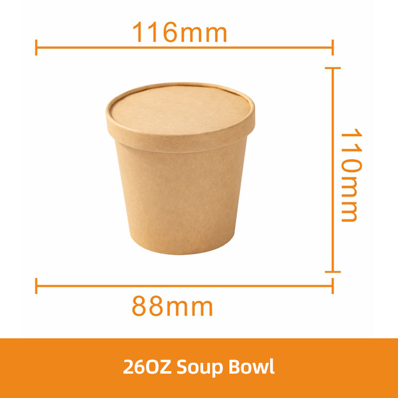 Round Paper Soup Bowl