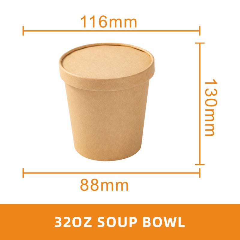 Round Paper Soup Bowl