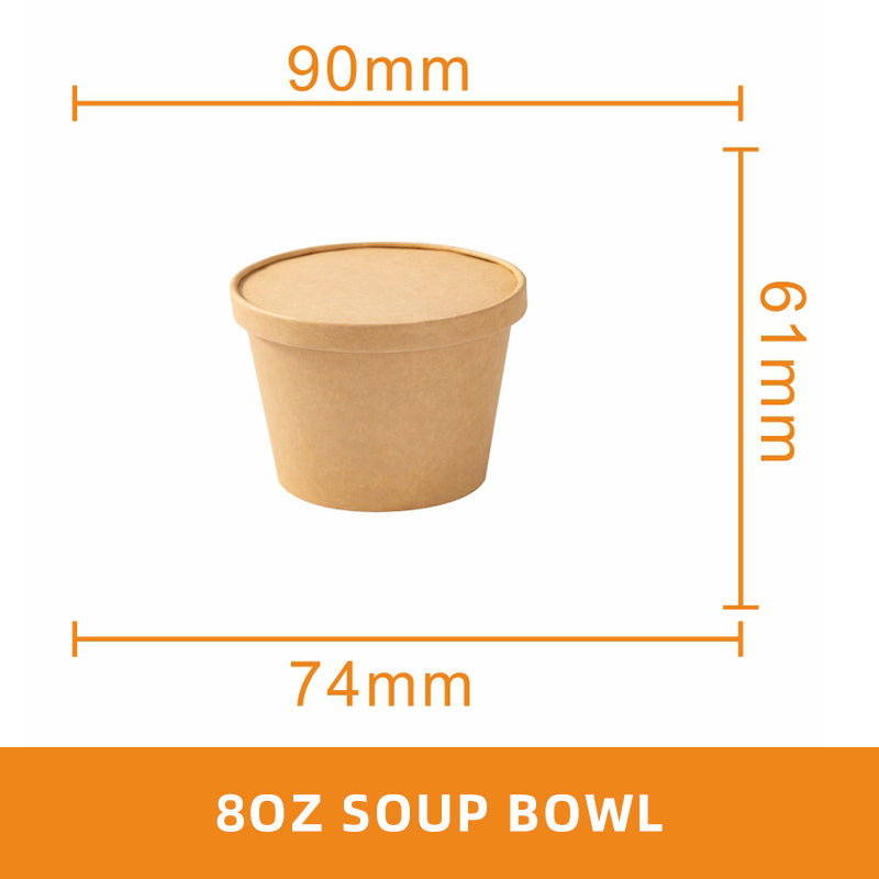 Round Paper Soup Bowl