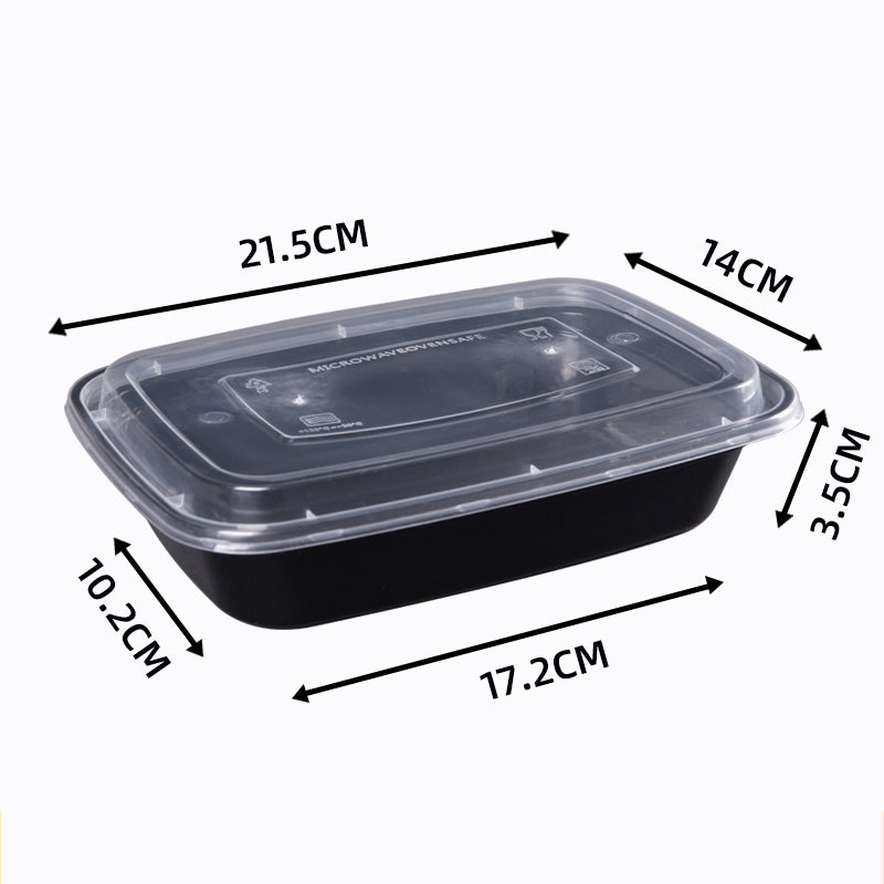 Plastic Rectangle Food Containers #MS-FC01