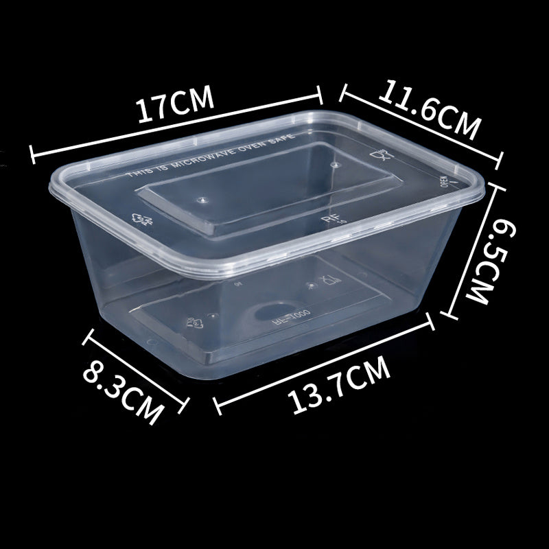 Plastic Rectangle Food Containers #MS-FC02