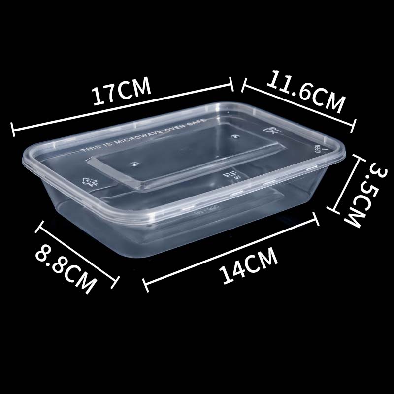 Plastic Rectangle Food Containers #MS-FC02