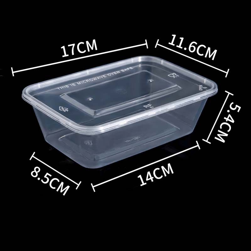 Plastic Rectangle Food Containers #MS-FC02
