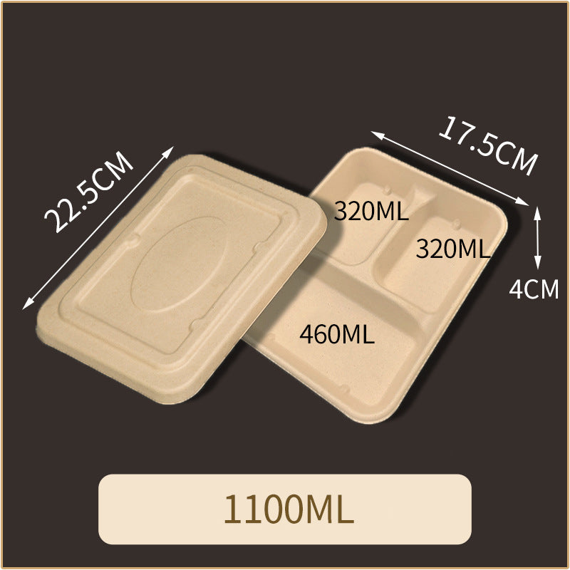 Disposable Pulp Multi-compartment Food Containers
