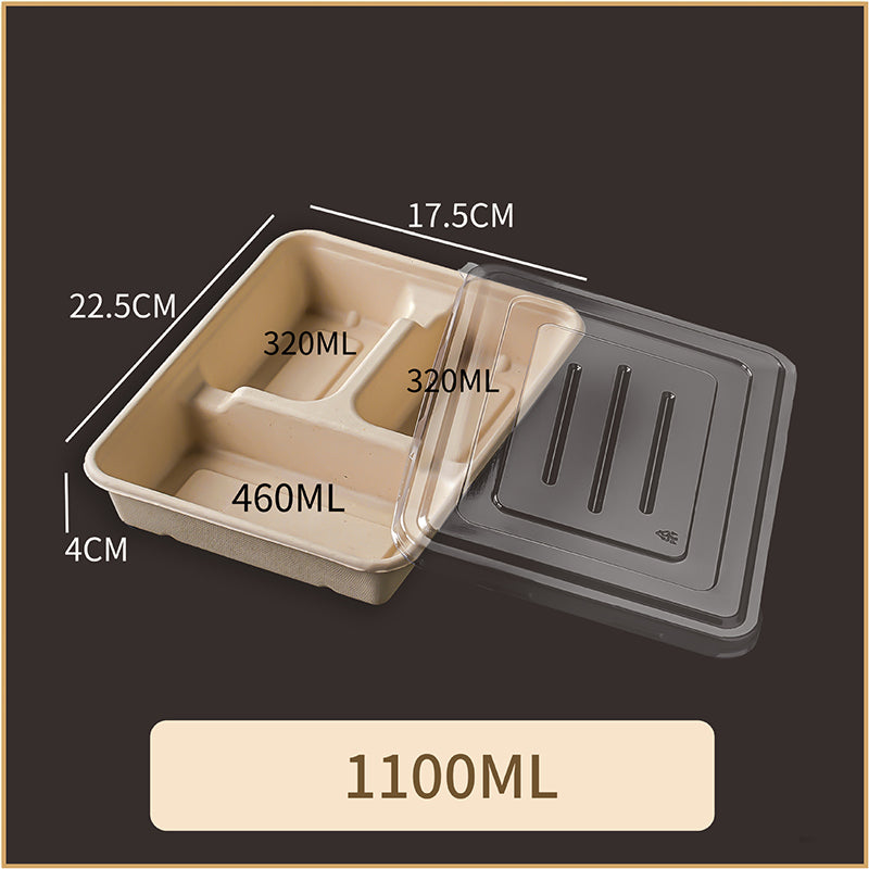 Disposable Pulp Multi-compartment Food Containers