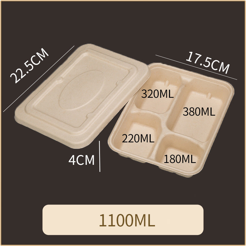 Disposable Pulp Multi-compartment Food Containers