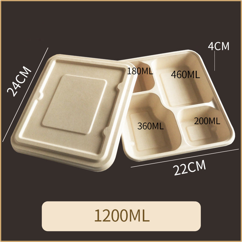 Disposable Pulp Multi-compartment Food Containers