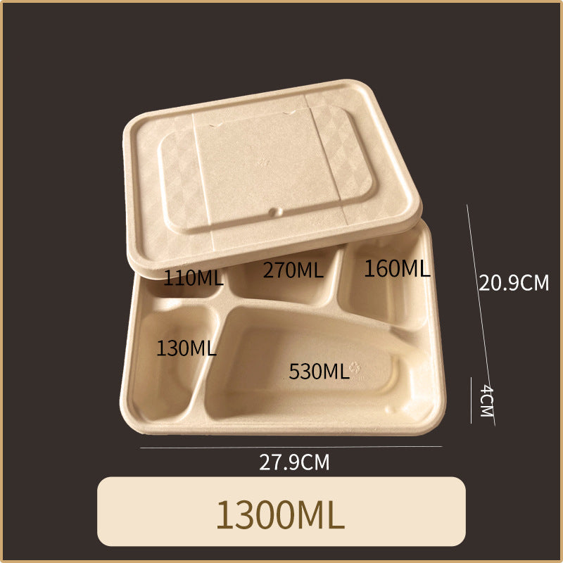 Disposable Pulp Multi-compartment Food Containers