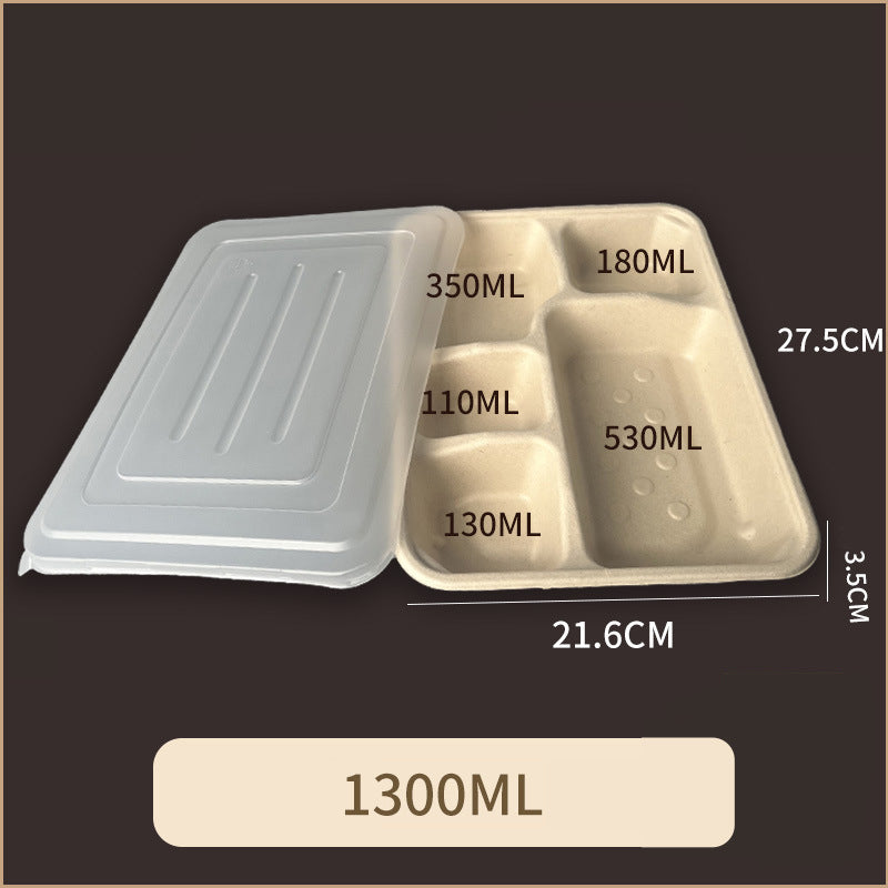 Disposable Pulp Multi-compartment Food Containers