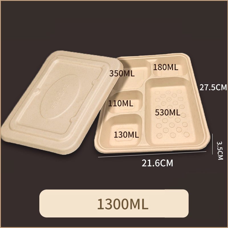 Disposable Pulp Multi-compartment Food Containers
