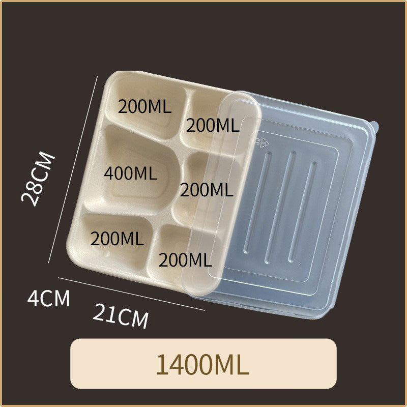 Disposable Pulp Multi-compartment Food Containers