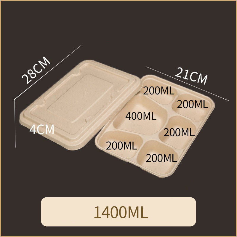 Disposable Pulp Multi-compartment Food Containers