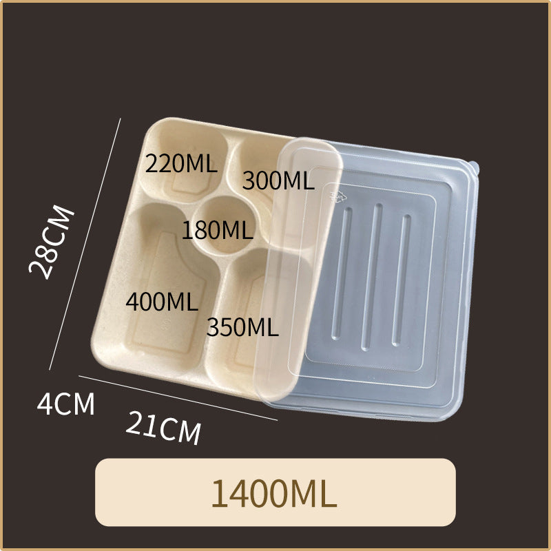 Disposable Pulp Multi-compartment Food Containers