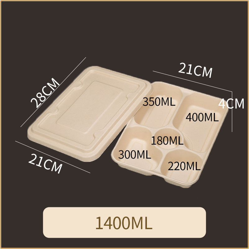 Disposable Pulp Multi-compartment Food Containers