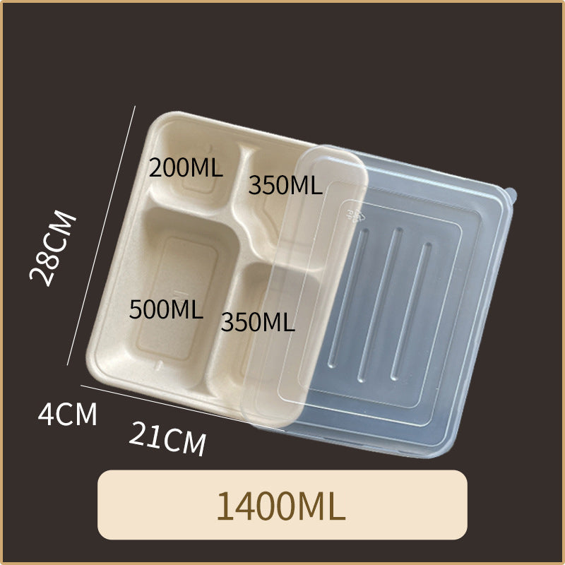Disposable Pulp Multi-compartment Food Containers