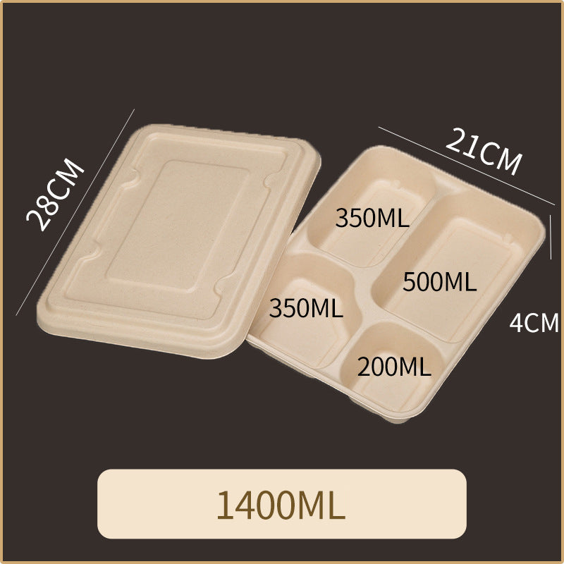 Disposable Pulp Multi-compartment Food Containers
