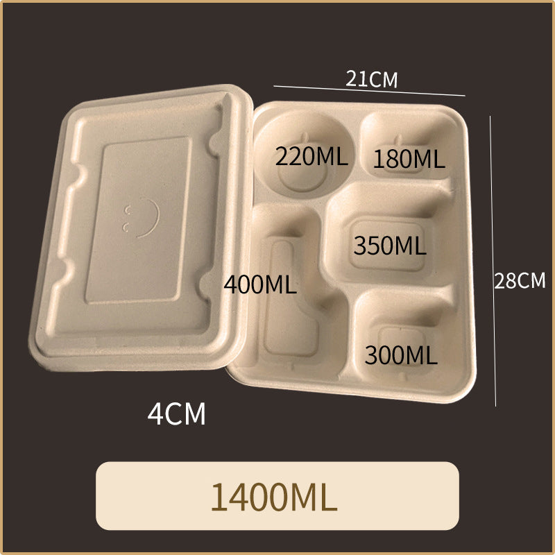 Disposable Pulp Multi-compartment Food Containers