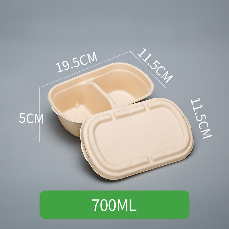 Disposable Pulp Rectangle Food Containers