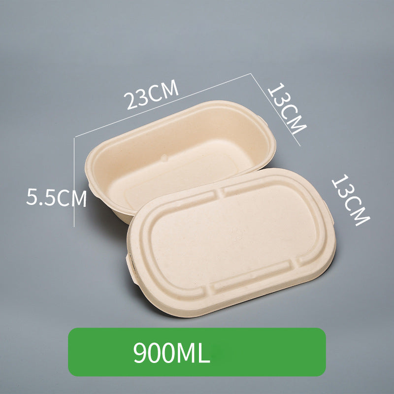 Disposable Pulp Rectangle Food Containers