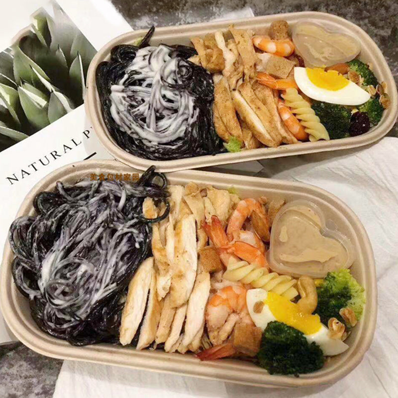 Disposable Pulp Rectangle Food Containers