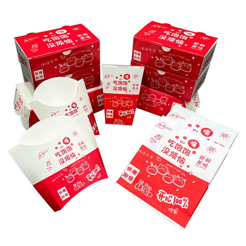 Paper Chicken Popcorn Packaging Box