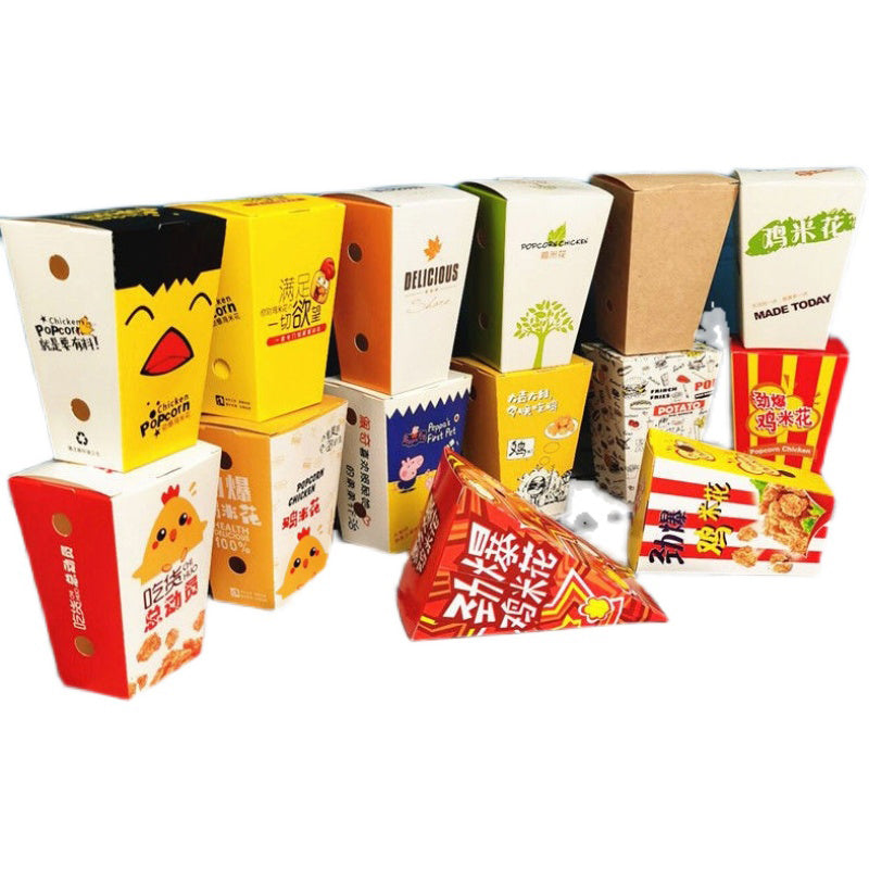 Paper Chicken Popcorn Packaging Box