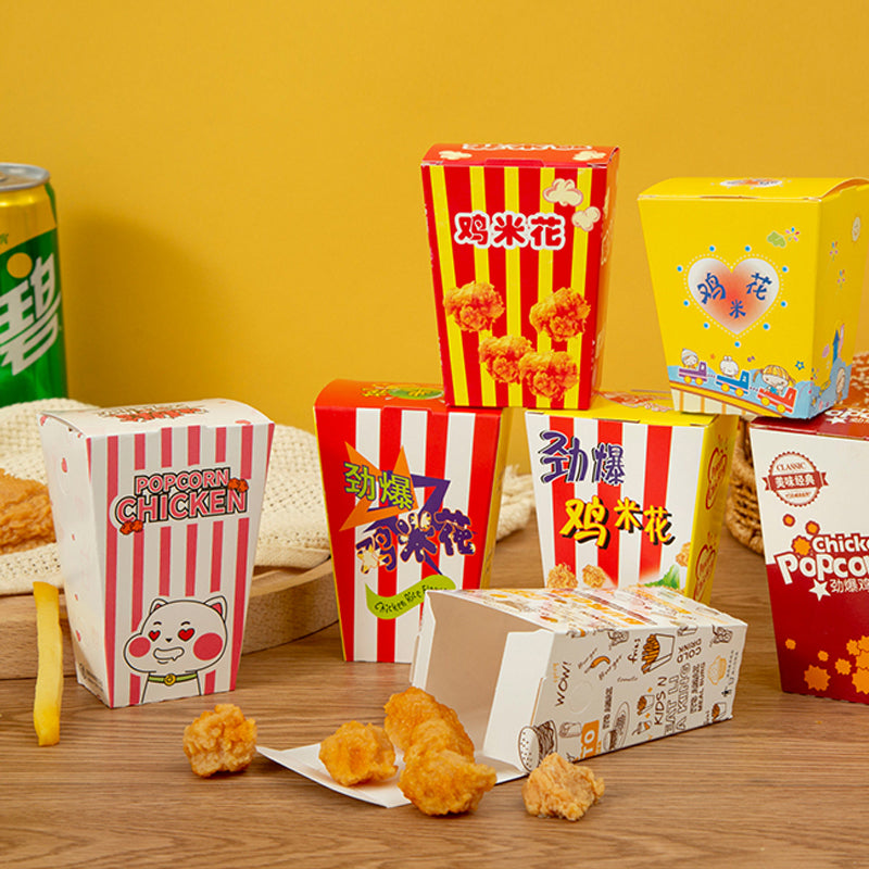 Paper Chicken Popcorn Packaging Box