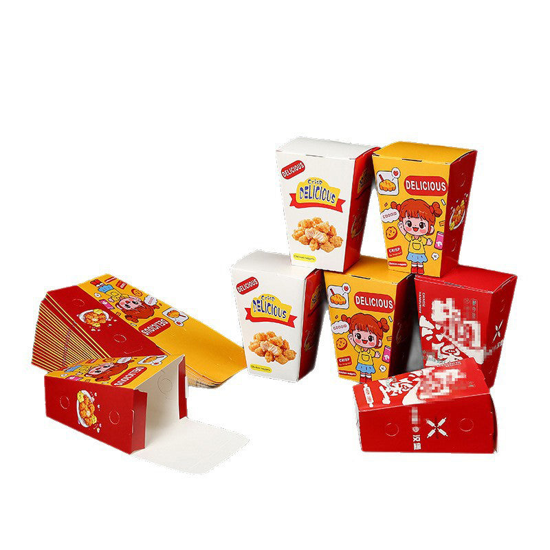 Paper Chicken Popcorn Packaging Box