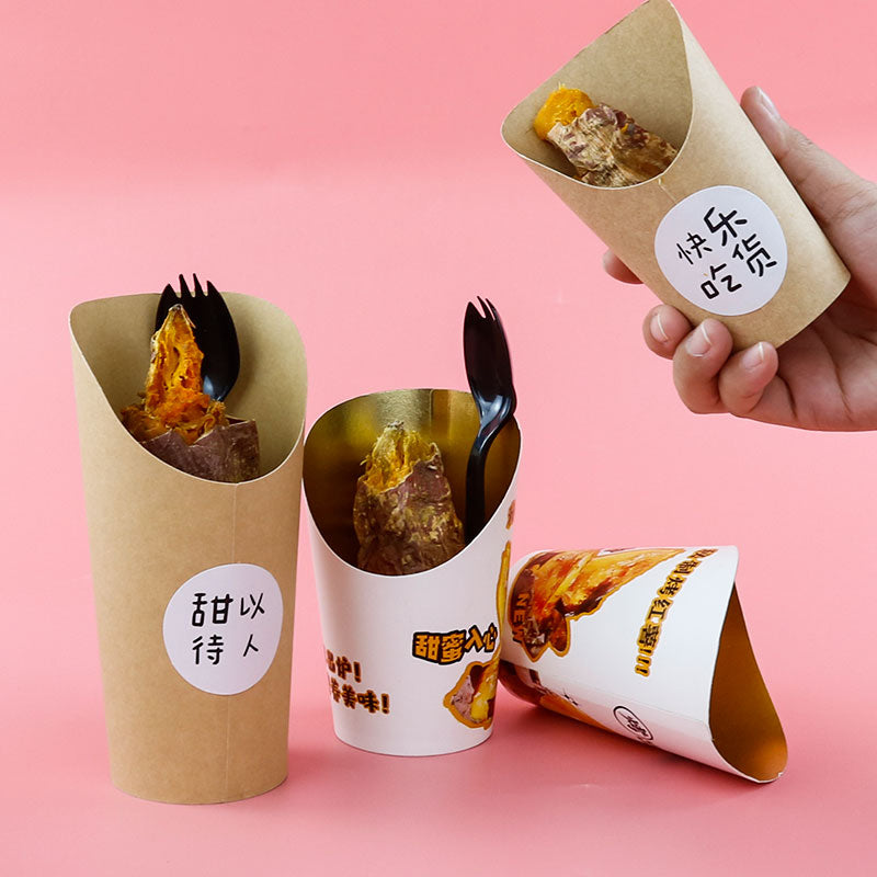 French Fries Cup for French Fries, Snacks, Charcuterie, Popcorn, Ice Cream