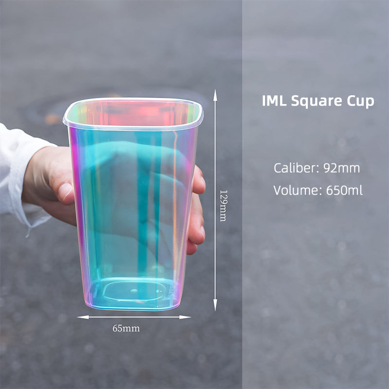IML Plastic Bubble Cup Rainbow