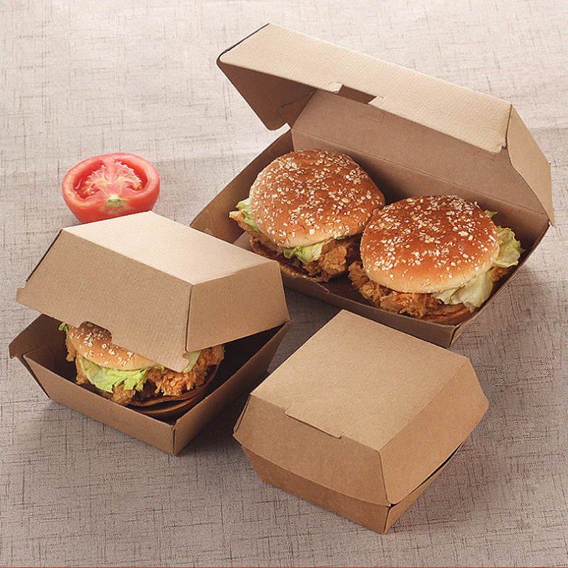 Kraft Paper Hamburger box
