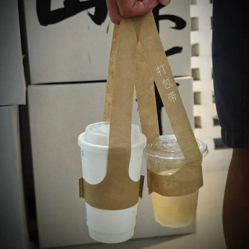 Non-woven Bubble Tea Cup Handle