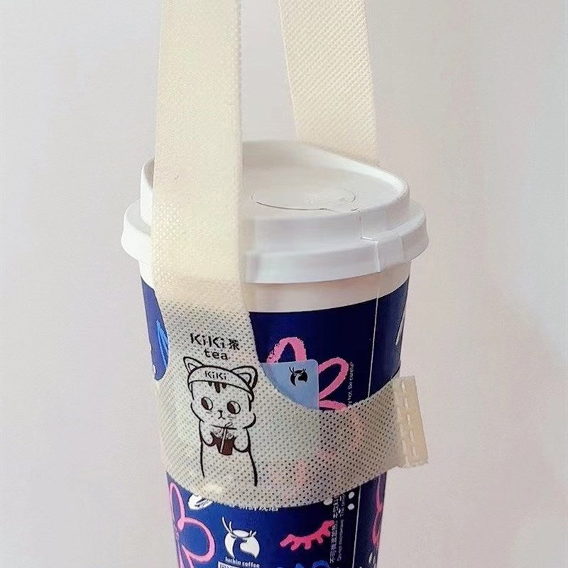 Non-woven Bubble Tea Cup Handle